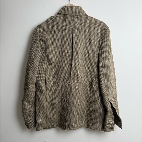 Ralph Lauren Purple Label Tweed Safari Jacket – Brown Herringbone - Picture 5 of 9